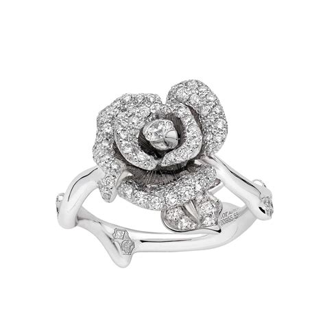 dior white gold ring|Dior rings price.